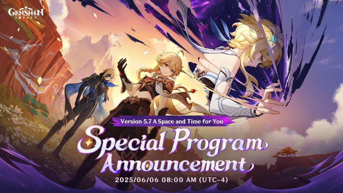 Genshin Impact 5.7 Livestream date and time